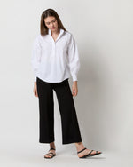 Load image into Gallery viewer, Faye Wide-Leg Cropped Pant in Black Ponte Knit