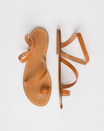 Load image into Gallery viewer, Diagonal Strap Sandal in Tan Leather