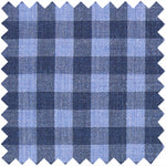 Load image into Gallery viewer, Made-to-Measure Shirt in Heather Blue Multi Gingham