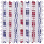 Load image into Gallery viewer, Made-to-Order Tomboy Popover Shirt in Blue/Red Multi Stripe Oxford