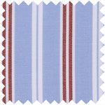 Load image into Gallery viewer, Made-to-Order Designer Tunic in Blue/Red Multi Stripe Poplin