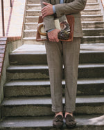 Load image into Gallery viewer, Italian Tassel Loafer in Dark Chocolate Suede