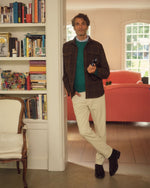 Load image into Gallery viewer, Slim Straight 5-Pocket Pant in Bone Garment-Dyed Corduroy
