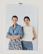 Load image into Gallery viewer, Mel Shirt in Extra Light Washed Cotolino Chambray