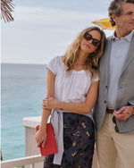 Load image into Gallery viewer, Rosie Cardigan in Heather Sky Cotton/Silk