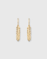 Load image into Gallery viewer, Small Wheat Charm Earrings in Gold
