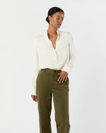 Load image into Gallery viewer, Frill Blouse in Ivory Silk