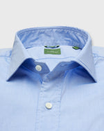 Load image into Gallery viewer, Slim-Fit Spread Collar Sport Shirt in Light Blue Chambray