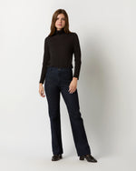 Load image into Gallery viewer, Turtleneck Tee in Black Pima Cotton