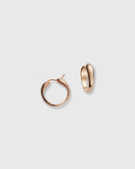 Load image into Gallery viewer, Small Hoop Earrings in Gold-Plated Brass