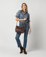 Load image into Gallery viewer, Annalisa Satchel Bag in Dark Brown Leather