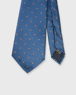 Load image into Gallery viewer, Silk Print Tie in Navy/Pink Paisley