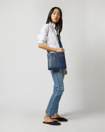 Load image into Gallery viewer, Crossbody Pouch in Space Blue Leather