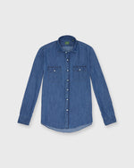 Load image into Gallery viewer, Work Shirt in Medium Wash Indigo Denim