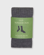 Load image into Gallery viewer, Over-The-Calf Dress Socks in Heather Grey Extra Fine Merino