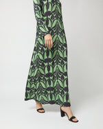 Load image into Gallery viewer, Long Sleeve Swing Dress in Papyrus Green Sablé