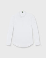 Load image into Gallery viewer, Knit Button-Down Popover Shirt in White Pima Pique