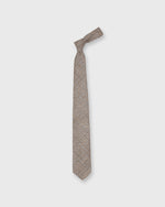 Load image into Gallery viewer, Cashmere Woven Tie in Ivory/Olive/Orange Plaid