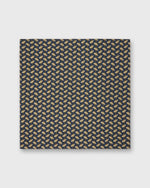 Load image into Gallery viewer, Bandana in Navy/Gold Paisley Feather Liberty Fabric