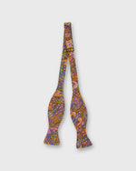 Load image into Gallery viewer, Silk Bow Tie in Yellow/Purple Multi