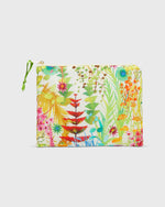 Load image into Gallery viewer, Soft Small Zip Pouch in Ivory Multi Tresco Liberty Fabric