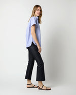 Load image into Gallery viewer, Agnes Shirt in Blue Bengal Stripe Poplin