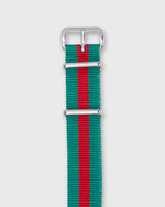 Load image into Gallery viewer, Nato Watch Strap in Green/Red Stripe
