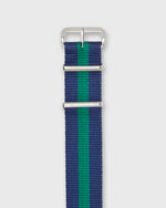 Load image into Gallery viewer, Nato Watch Strap in Navy/Green Stripe