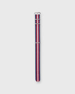 Load image into Gallery viewer, Nato Watch Strap in Navy/Red/Bone Stripe