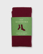 Load image into Gallery viewer, Over-The-Calf Dress Socks in Bordeaux Extra Fine Merino