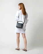 Load image into Gallery viewer, Frances Box Bag in Navy Leather