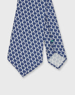 Load image into Gallery viewer, Silk Print Tie in Chalk/Blue Apple