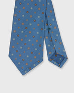 Load image into Gallery viewer, Silk Print Tie in Reversed Navy Multi Flower