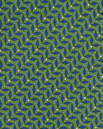 Load image into Gallery viewer, Silk Print Tie in Fern/Blue Diamonds
