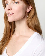 Load image into Gallery viewer, Long Egg Earrings in Gold