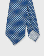 Load image into Gallery viewer, Silk Print Tie in Navy/Bone/Sky Pinwheel