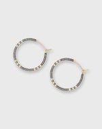 Load image into Gallery viewer, Zoe Hoop Earrings in Gunmetal