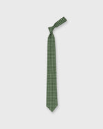 Load image into Gallery viewer, Silk Print Tie in Hunter/Bone Polka Dot