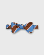 Load image into Gallery viewer, Silk/Cotton Bow Tie in Mahogany Hubbard Stripe