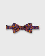 Load image into Gallery viewer, Silk Bow Tie in Navy Morrell Pine