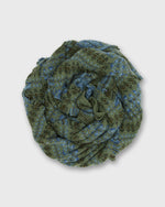 Load image into Gallery viewer, Fair Isle Scarf in Olive Multi Extra Fine Merino