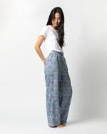 Load image into Gallery viewer, Pajama Pant in Blue Multi Strawberry Thief Liberty Fabric