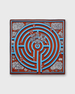 Load image into Gallery viewer, Labyrinthe Square Scarf in Squirrel