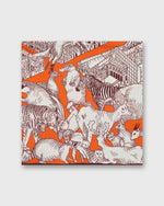 Load image into Gallery viewer, Turgot Square Scarf in Orange
