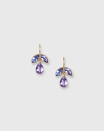 Load image into Gallery viewer, Pear Earrings in Amethyst/Tanzanite
