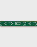 Load image into Gallery viewer, 1.25" African Beaded Belt in Green Village