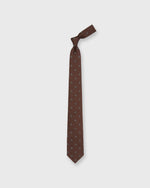 Load image into Gallery viewer, Silk Club Tie in Brown/Lavender/Green Laurel