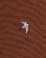 Load image into Gallery viewer, Silk Club Tie in Havana/White/Sky Swallow