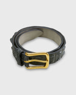 Load image into Gallery viewer, 1 3/8" Hornback Crocodile Belt in Dark Olive