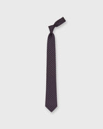 Load image into Gallery viewer, Silk Print Tie in Navy/Copper/Blue Foulard